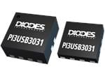 Diodes Incorporated PI3USB3031 2채널 1:3 멀티플렉서