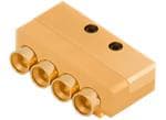 Amphenol Shielded Edge Launch Multiport PCB Connectors