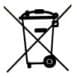 'X자가 표시된 바퀴형 쓰레기통(Cross out wheelie bin)' 마크