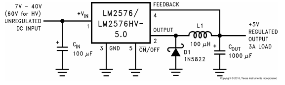 Texas Instruments LM257x SIMPLE SWITCHER® Voltage Regulators