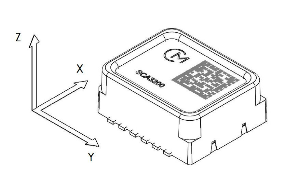 기계 도면 - Murata Electronics SCA3300-D01 3축 가속도계 및 경사계