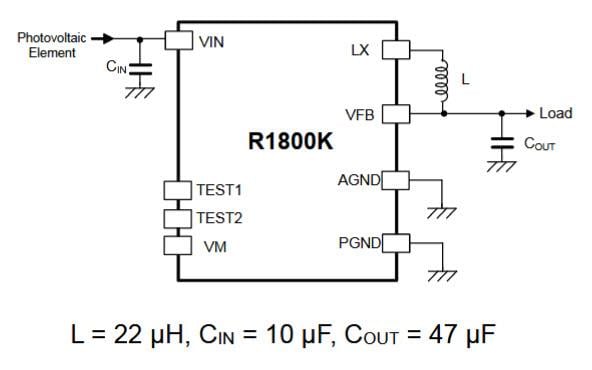 Nisshinbo R1800 계열 DC/DC 변환기