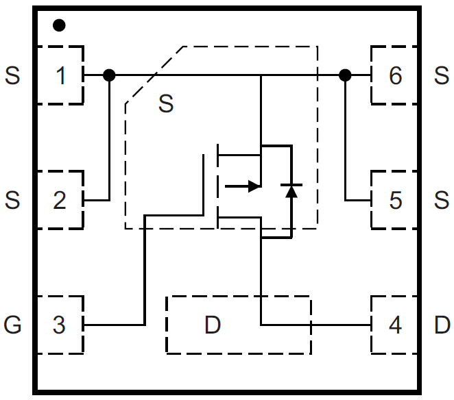 계통도 - Texas Instruments CSD25310Q2 20V P채널 NexFET 전력 MOSFET