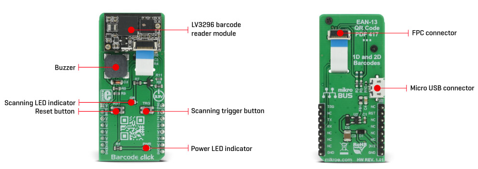Mikroe MIKROE-2913 바코드 클릭