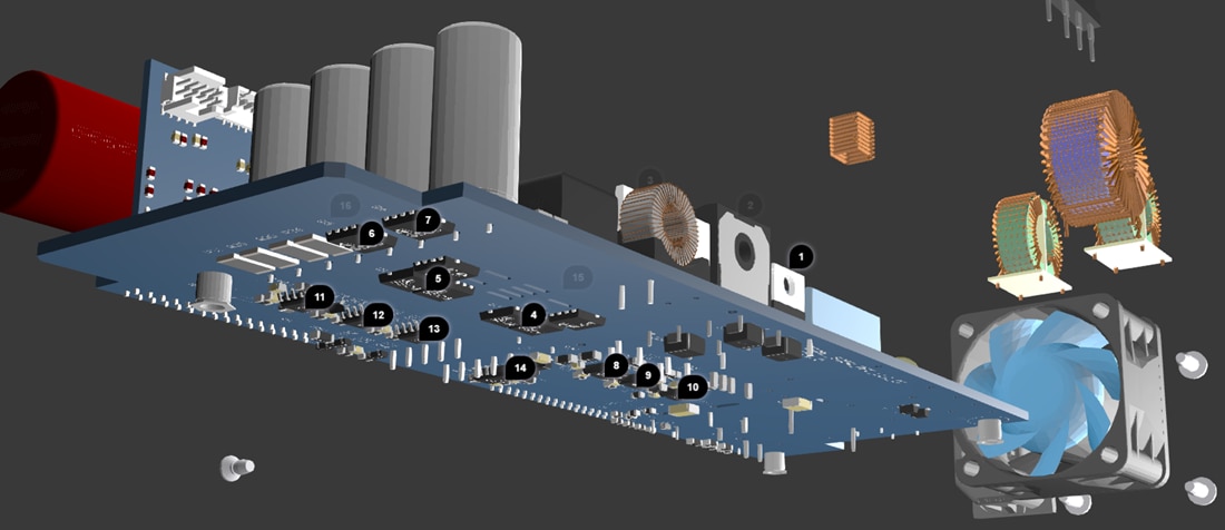 차트 - Infineon Technologies EVAL_800W_PSU_4P_C7 평가 보드