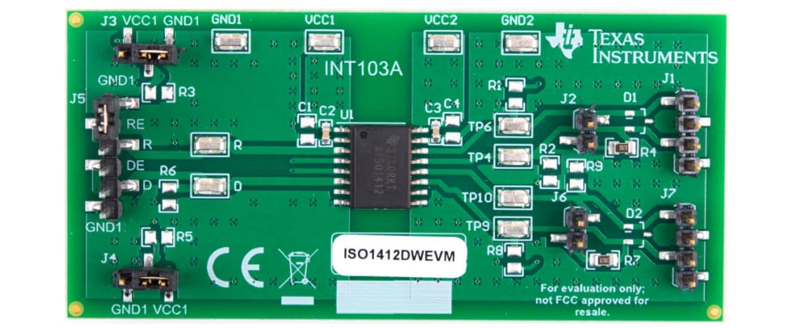 위치 회로 - Texas Instruments ISO1412DWEVM 평가 모듈