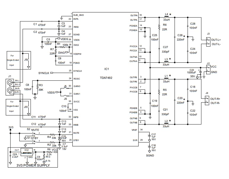 계통도 - STMicroelectronics STEVAL-CCA027V1 데모 보드