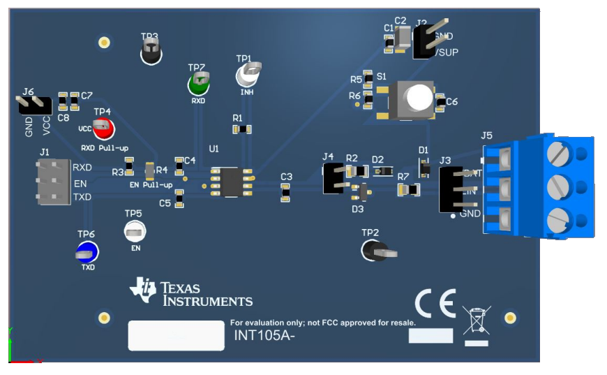 위치 회로 - Texas Instruments TLIN1021DEVM 평가 모듈