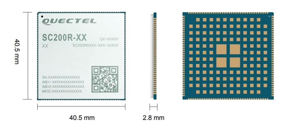 Chart - Quectel Smart IoT Modules