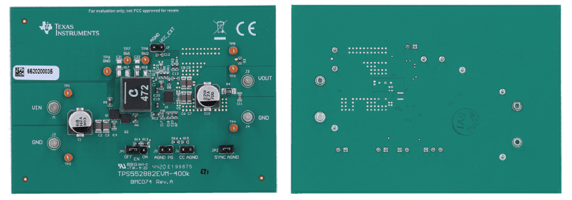 Texas Instruments TPS552882EVM-400KHZ 평가 모듈