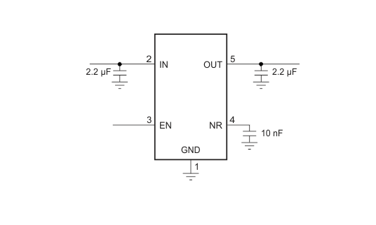 블록 선도 - Texas Instruments TPS723x LDO(로우 드롭아웃) 선형 레귤레이터
