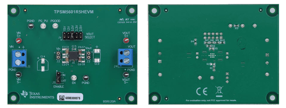 Texas Instruments TPSM5601R5HEVM/TPSM5601R5HSEVM 평가 보드