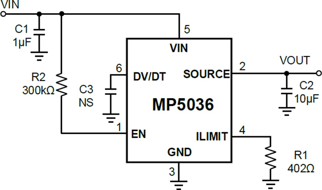 MP5036 Current Limit Switch MPS Mouser