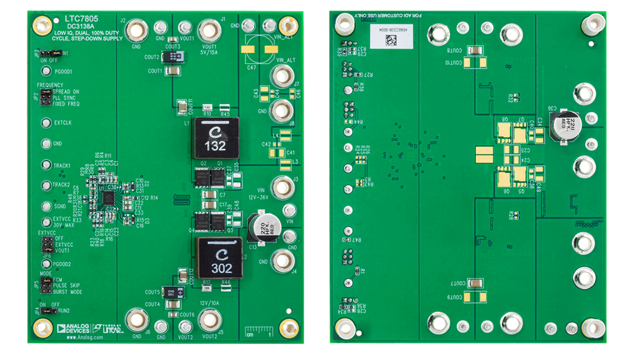 Analog Devices Inc. LTC7805 데모 보드 DC3138A Analog Devices Inc. LTC7805 데모 보드 DC3138A