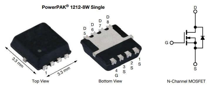 Vishay / Siliconix SQS486CENW 자동차용 N-채널 40V TrenchFET® MOSFET