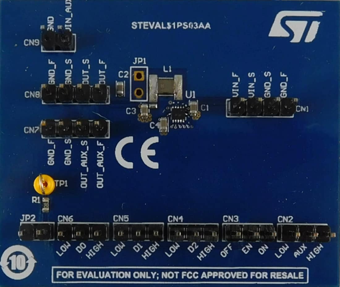 기계 도면 - STMicroelectronics STEVAL-1PS03A 변환기 평가 보드