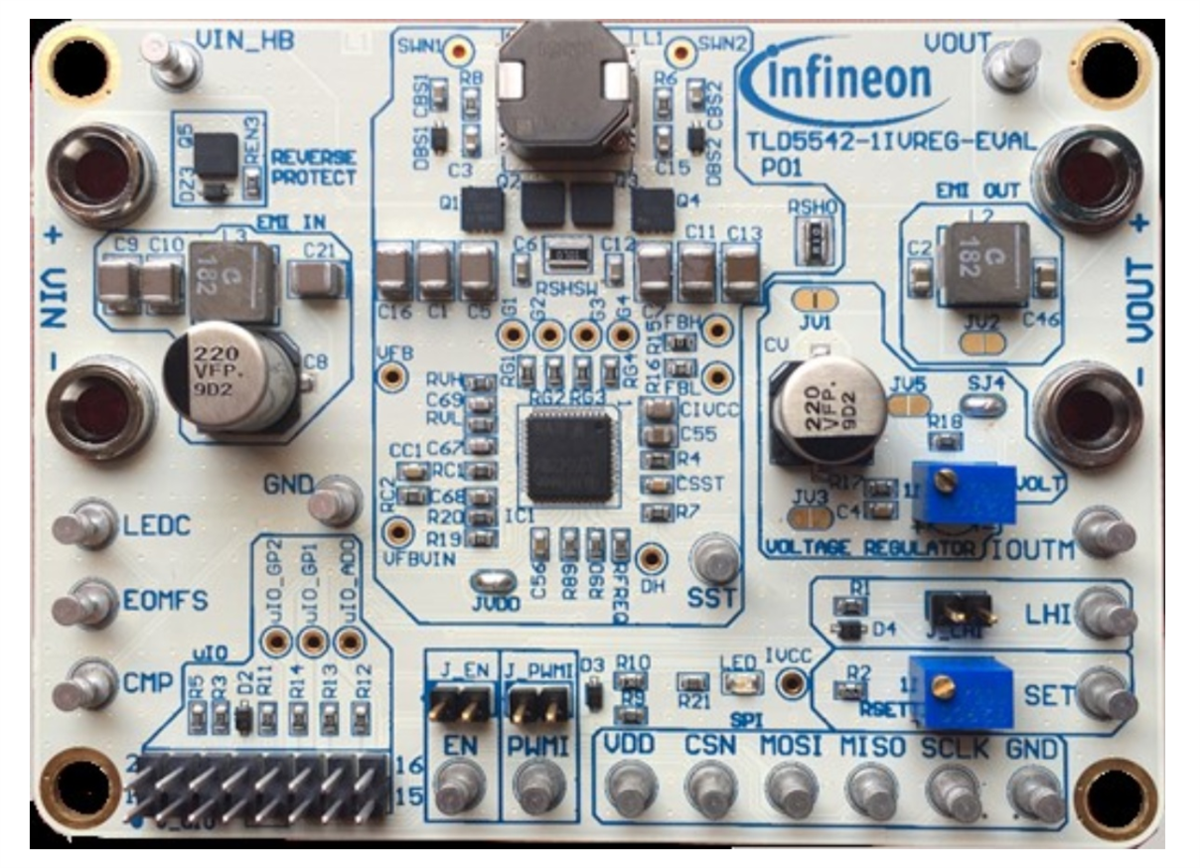Infineon Technologies TLD5542-1IVREG-EVAL 평가 보드