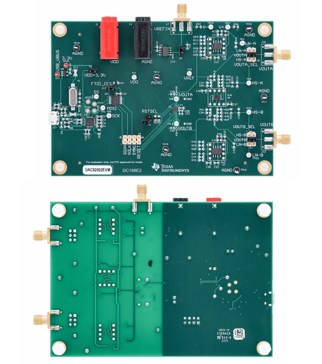 Texas Instruments DAC82002EVM 평가 모듈