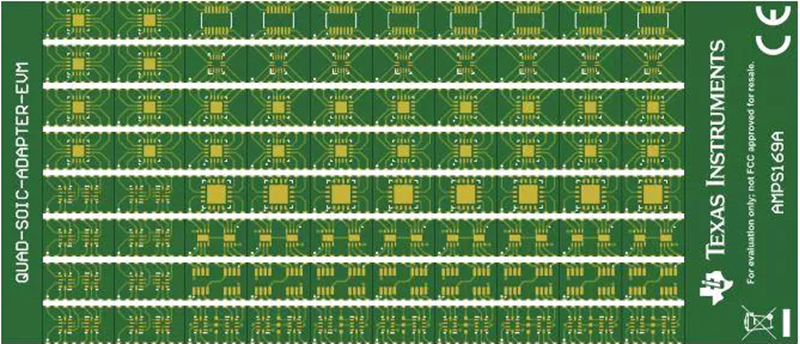 기계 도면 - Texas Instruments SURFACE-MOUNT-ADAPTER-EVM 평가 모듈