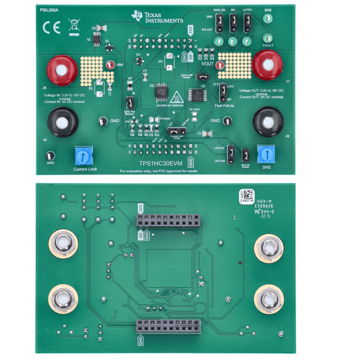 Texas Instruments TPS1HC30EVM 평가 모듈