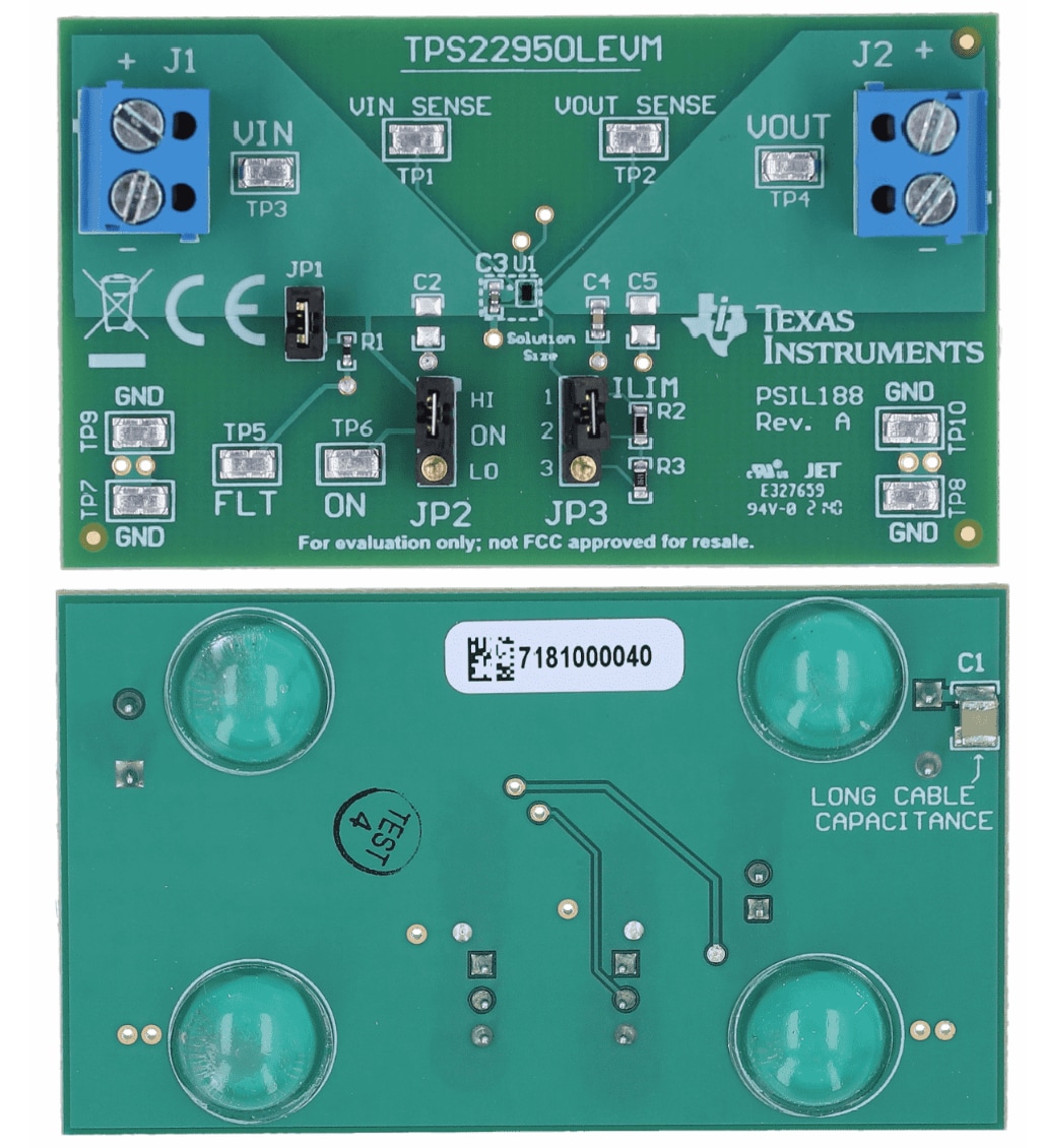 Texas Instruments TPS22950LEVM 평가 모듈