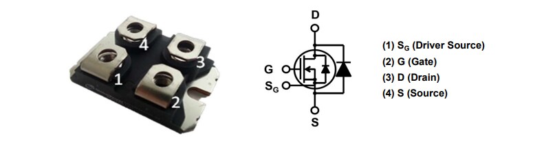 Location Circuit - SemiQ GCMS040B120S1-E1 1200V SiC COPACK Power Module