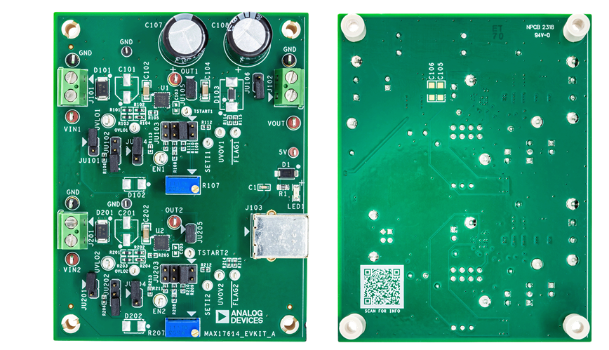 Analog Devices / Maxim Integrated MAX17614EVKIT 평가 키트