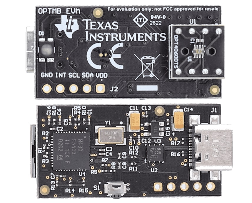 Texas Instruments OPT4060DTSEVM 평가 모듈