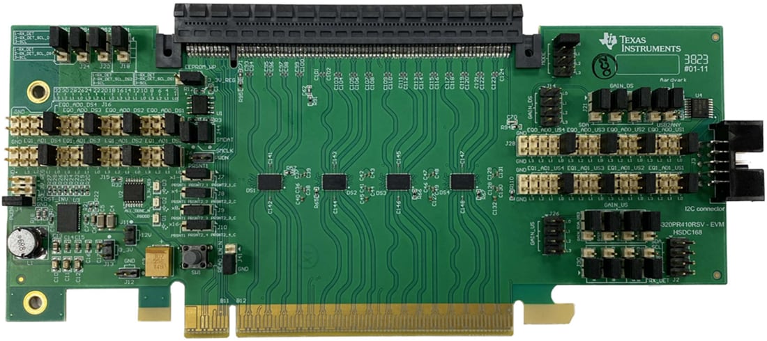기계 도면 - Texas Instruments DS320PR410-RSC-EVM 리드라이버 평가 모듈