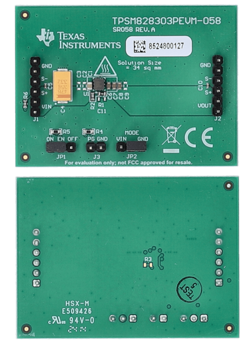 Texas Instruments TPSM828303PEVM-058 평가 모듈