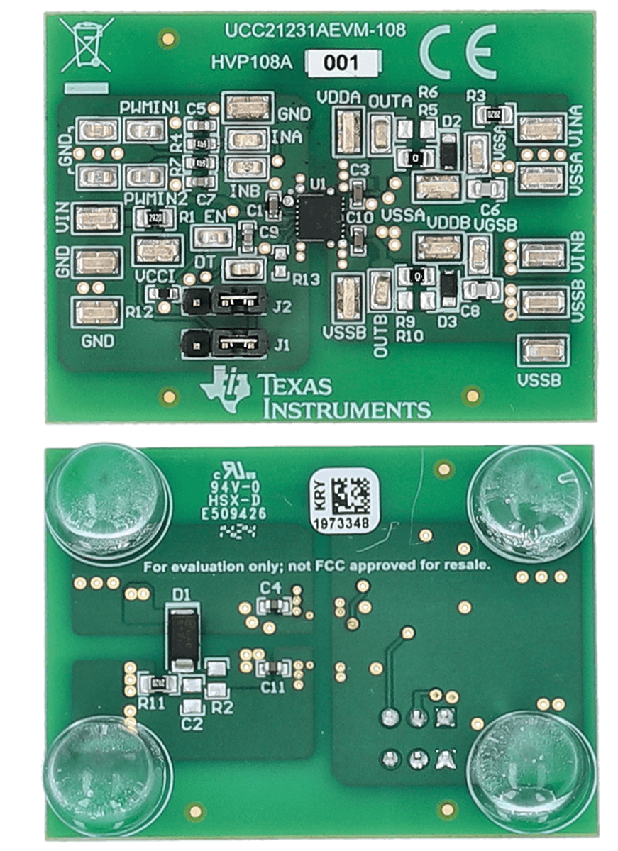 Texas Instruments UCC21231AEVM-108 평가 모듈