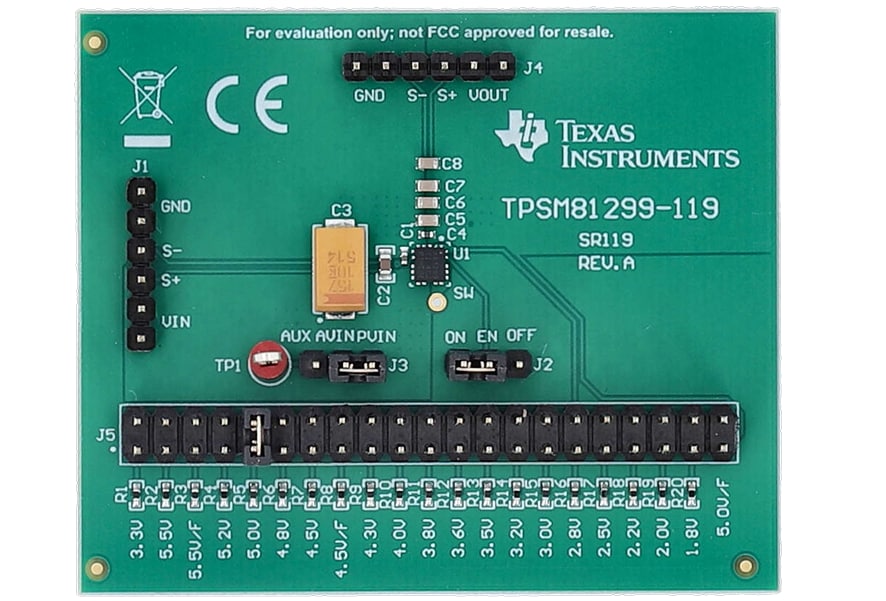 위치 회로 - Texas Instruments TPSM61299EVM-119 평가 모듈
