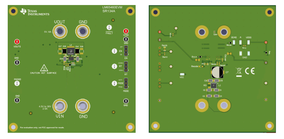 Texas Instruments LM65460EVM 평가 모듈