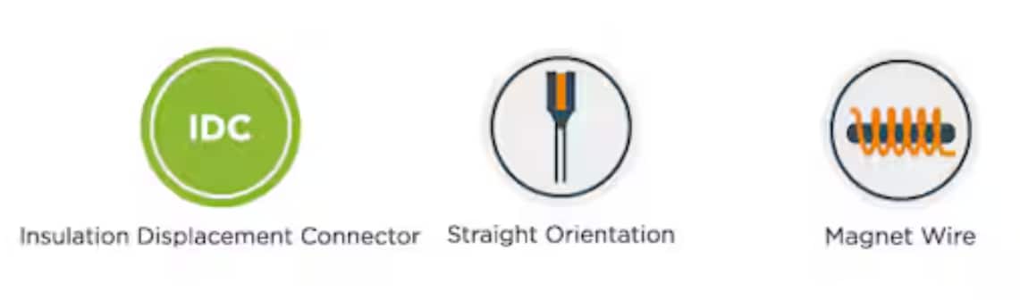 차트 - TE Connectivity 더블 슬롯 SIAMEZE 터미널