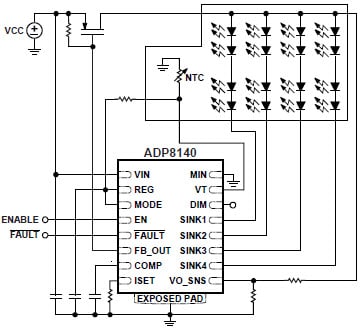 Analog Devices / Hittite HMC232ALP4E SPDT Non-Reflective Switch Functional Diagram