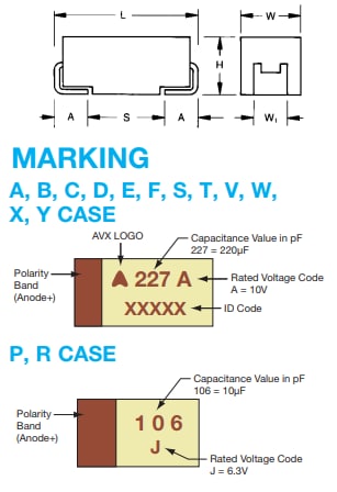 AVX TPS Low ESR  Solid Electrolytic Tantalum Capacitors