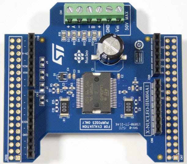 X-NUCLEO-IHM04A1 듀얼 브러시 DC 모터 드라이버 확장 보드