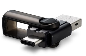 Combination USB-Type-C and USB 3.0 drive