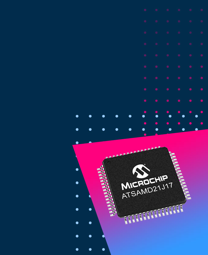 Microchip ATSAMD21J17 chip
